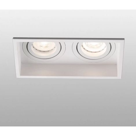 [NEUWERTIG] Faro Barcelona Einbauleuchte Hyde 2 Flammig Schwenkbar In Weiß Leuchte Lampe B-Ware