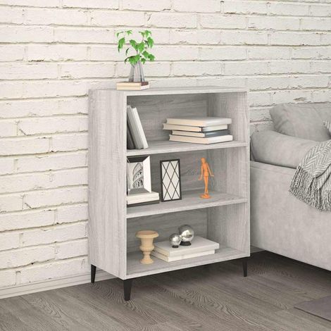 Buffet - Armoire de rangement Enfilade Sonoma gris 69,5x32,5x90 cm Bois d'ingénierie BV224246 - BonneVie (1/5)