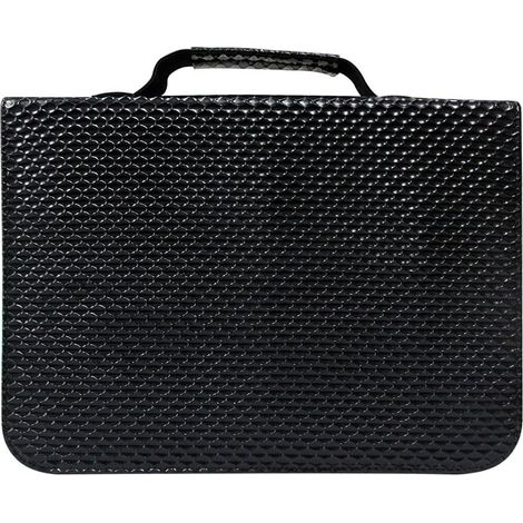 Sac de rangement pour accessoires de coiffure, 24 compartiments, pratique en cuir synthétique, pour salon de coiffure, outil de coiffure, solution de rangement pour ciseaux (1/5)