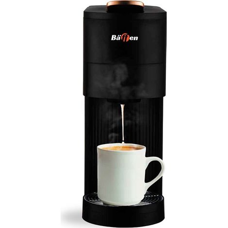 Cafetera multicap 4 en 1, 1400 w, negra