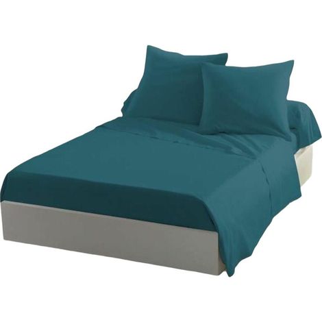 home-linge-passion Sábana Encimera Microfibra Azul Pato 180x290 cm