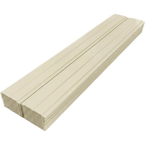 Lot de 6 sous-faces aluminium ton pierre – habillage toiture et débords – pose facile – fabrication française