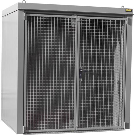 Bauer Südlohn Conteneur pour bouteilles de gaz GFC-B M2, peint, gris souris (1/2)
