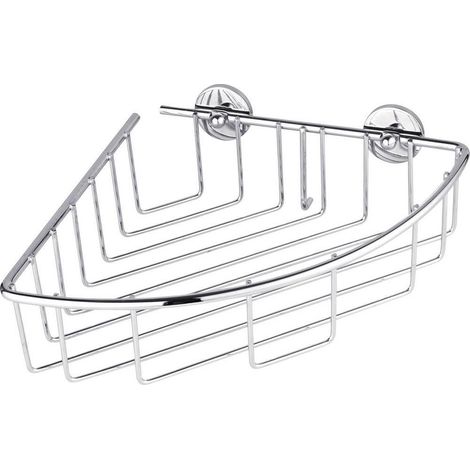 Tesa Baath Plus cesta de esquina cromada para ducha