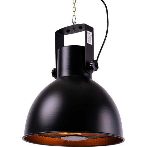 Fornorth Heizstrahler Ceiling Heater Premium 2000W, schwarz (1/5)