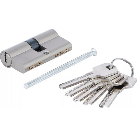 Barillet 60mm cylindre de serrure de securite 30/30mm 5 cles (1/5)