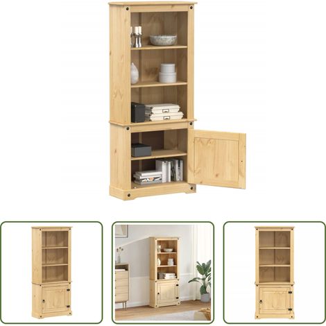 vidaXL Massivholz - Highboard Corona 74x38x170 cm Massivholz Kiefer (1/5)