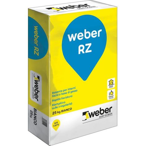 Weber rz rasante bianco sacco kg 25