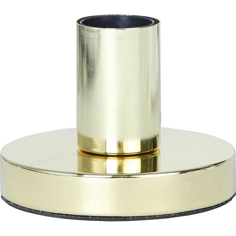 Pied de lampe Star Trading 'Glans' avec douille E27, métal, laiton, H 8,5 cm