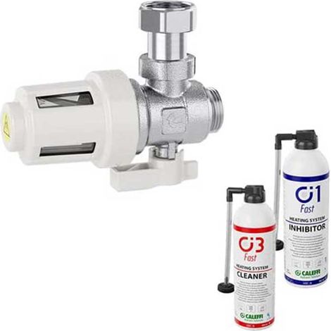 Caleffi Kit di protezione con defangatore magnetico sottocaldaia 3/4  KIT545900