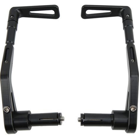 Protecteurs de guidon moto en alliage d'aluminium noir ajustables, 7/8 pouce (22mm) (1/5)