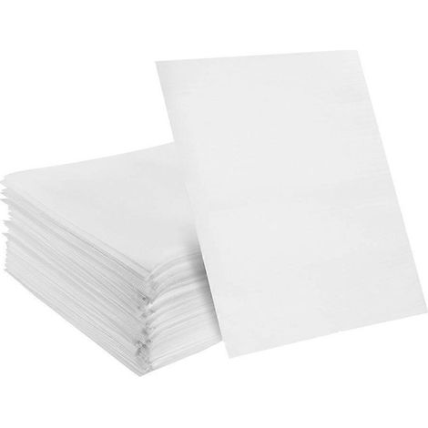 100 sachets en mousse pour emballage, idéaux pour la vaisselle, les verres et les tasses.-15.00X15.00X0.10CM-White (1/4)