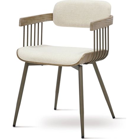 Poltroncina JANINA 03 in Tessuto Beige 51x53x78