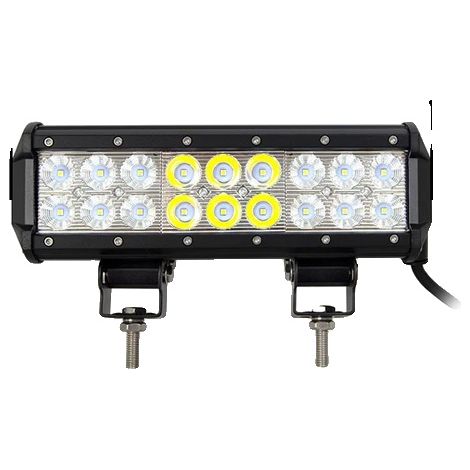 Barre de lumière de travail LED, illumination polyvalente, construction durable, 9in 54W pas de fil (1/2)
