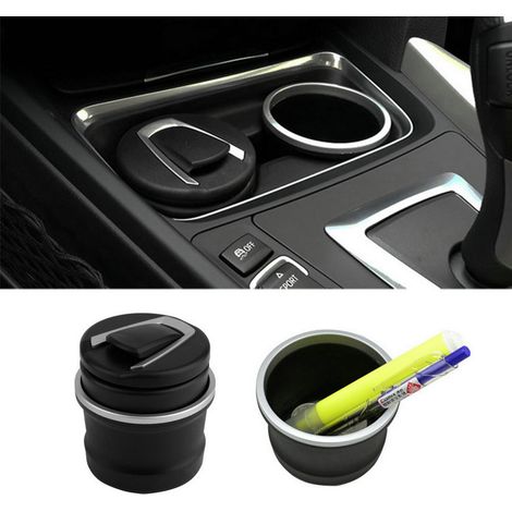 Cendrier Voiture Universel Coupe Goblet Ignifuge Plastique avec LED pour BMW Série 1 3 4 5 7 X1 X3 X5 X6 (1/5)