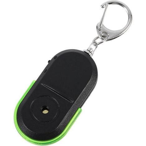 Alarme AntiPerte sans Fil, Localisateur de clés à Distance avec Sifflet avec Lumière LED, Localisateur de Porteclés pour Clés, Portefeuille, Téléphone, Lunettes, Bagage, Animal de Co