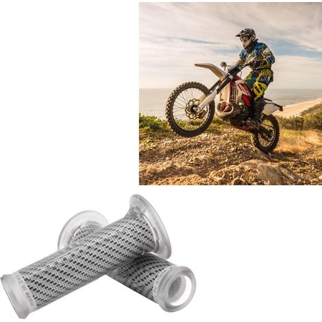 Poignées de guidon moto universelles 7/8 pouces en caoutchouc de remplacement (1/5)