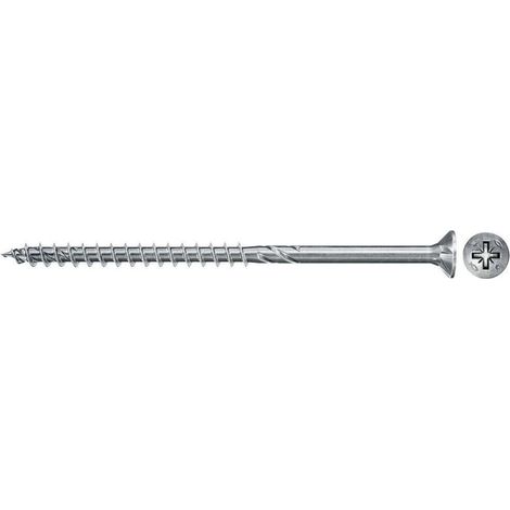 Tornillos PowerFast II FPF II CZP, 35x35 BC, cabeza avellanada, engarce PZ, rosca parcial, cincado, caja 100  Fischer 670069