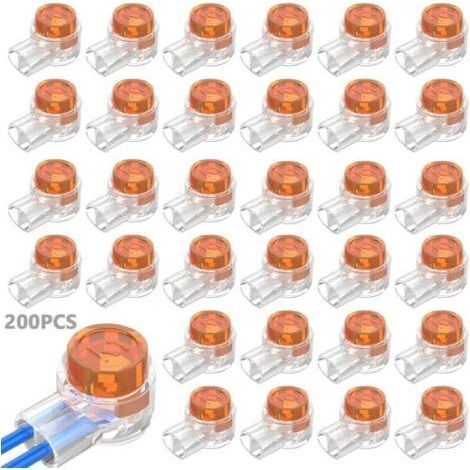 BUNTHAUS K1 Lot de 200 connecteurs à sertir en gel à 2 voies étanches pour réparation de câbles téléphoniques (1/5)