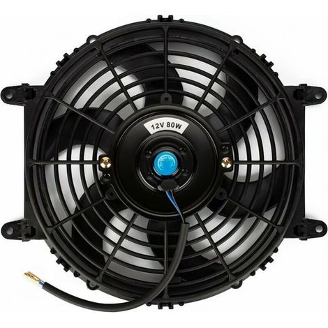 Ventilateur de refroidissement électrique 28cm – 80W 12V – Pales moteur légères – Montage facile pour camion, remorque, camping-car (1/3)