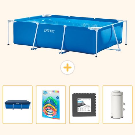 Intex Piscine Tubulaire Rectangulaire - 300x200x75 cm - 5-pièces S143 (1/5)
