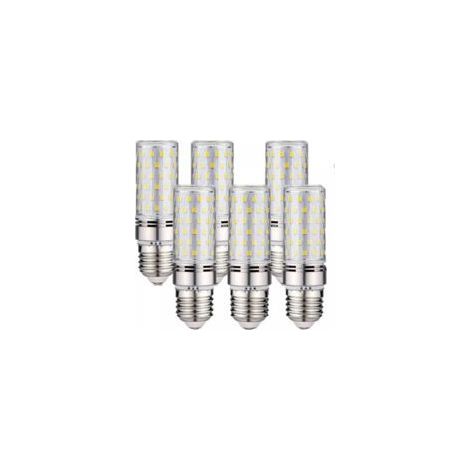 Lot de 6 ampoules LED E27 -16 W Blanc froid 6000 K 1600 lm (équivalent à une ampoule halogène de 150 W) AC 200-240 V, non dimmable, grand culot à visser E27 LED, angle de faisceau 360° (1/5)