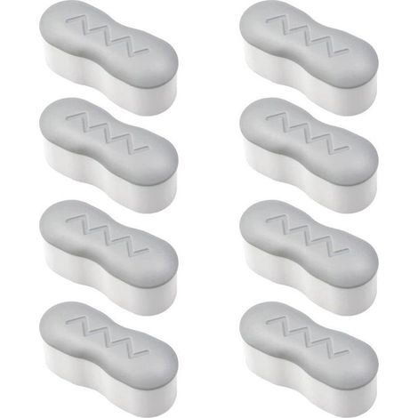 8 Pièces Pare-Chocs pour Siège de Toilette Kit de Pare-Chocs Siège de Toilette avec Adhésif Puissant Universel Patin Abattant WC Adhésif pour Maison, Hôtel, Restaurant