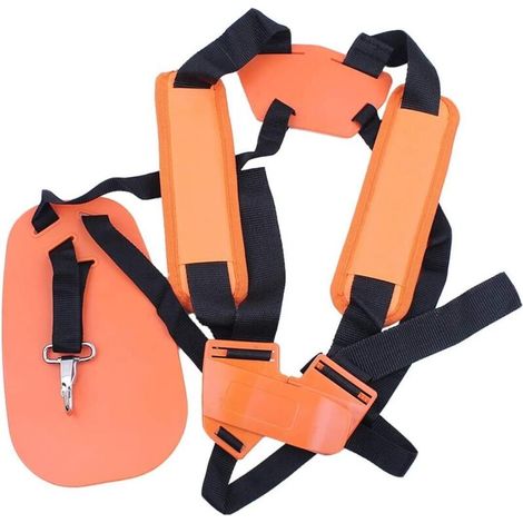 Harnais Universel À Double Épaule Réglable Ceinture Rembourrée Pour Coupe-Broussailles, Tondeuses, Tondeuses, Jardinage, Jardinage, Élécateur De Puissance En Nylon - Orange (1/5)