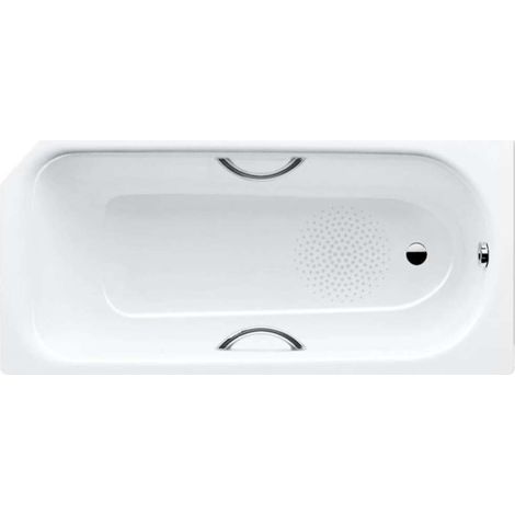 Kaldewei Advantage - Bañera rectangular Saniform V2 Star 332, 160x70 cm, con orificios para asas, antideslizante, efecto Perl, blanca 134130003001 (1/2)