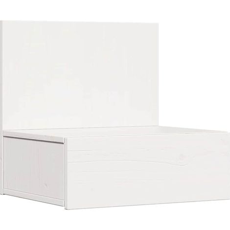 Maison Exclusive - Comodino Bianco 42 x 32,5 x 40 cm Legno di pino massello