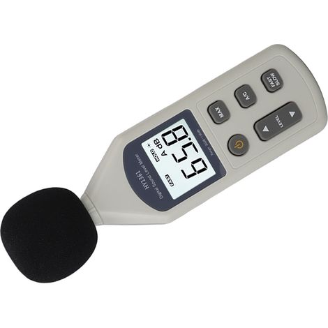 Sonomètre haute précision avec écran LCD, 30 à 130 dBA, 5 V, USB, détecteur de bruit rétroéclairé pour hôpitaux et centres commerciaux. (1/5)