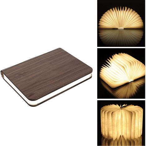 Lampe de lecture LED en bois, idéale pour étudier, travailler au lit, faire des travaux manuels ou voyager.-AquaForge (1/5)