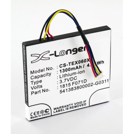 Batterie 3.7V Li-Ion pour Calculatrice TI-Nspire CX TEXAS INSTRUMENTS
