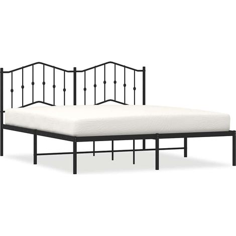 Maison Exclusive - Giroletto con Testiera in Metallo Nero 183x213 cm (1/5)