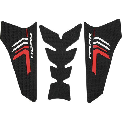 Protège-réservoir moto 3D autocollant caoutchouc compatible Honda CB650R CBR650R, type long (1/5)