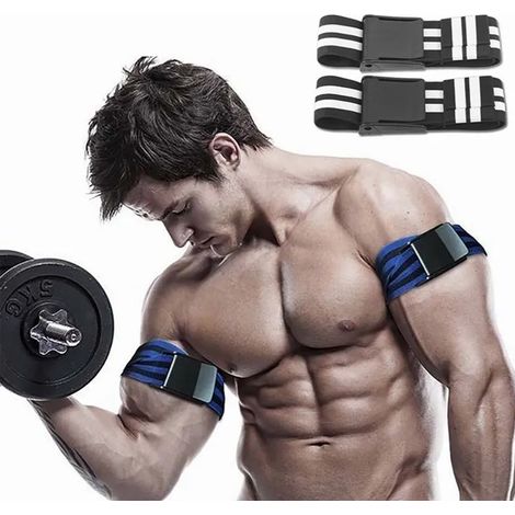 Bandes d'Occlusion Musculaire pour Bras et Jambes, Équipement d'Entraînement BFR pour Maison et Fitness (1/5)