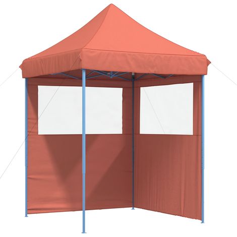 Tenda Party Terracotta 200 x 200 x 306 cm Tessuto Oxford vidaXL