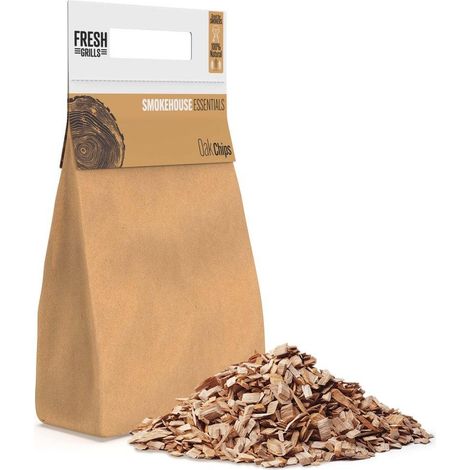 Fresh Grills Wood Chips for BBQ Grill, Wood Fired Pizza Oven, (1/4)