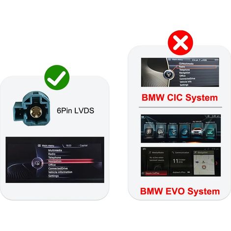 Décodeur Carplay, Compatible avec les Systèmes NBT de Véhicules de Luxe, Support d'Installation Facile, Système NBT (1/2)