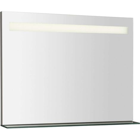 Sapho Breto - Spiegel Breto 80x61 cm, mit LED-Licht und Ablage BT080