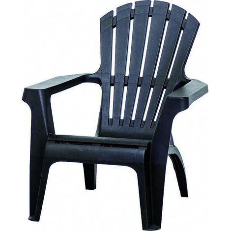 Progarden Deckchair Dolomiti anthrazit Stapelstuhl Gartenstuhl Stapelsessel