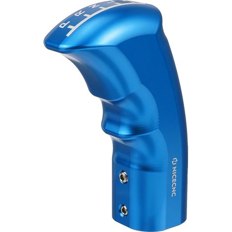 Pomello del cambio, impugnatura ergonomica, struttura resistente in alluminio, blu (1/2)