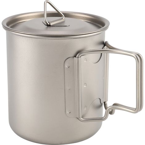 Tasse à café/bière en titane pur durable de 420 ml pour la maison (1/5)