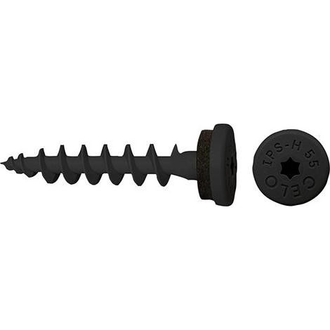 CELO Vis isolante IPS-H 55 noir RAL 9017 (Par 50)