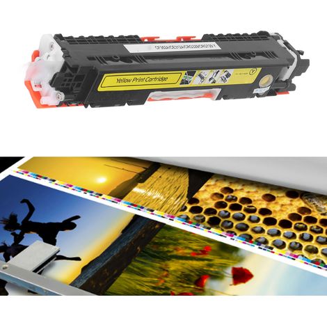 Cartouches de toner remanufacturées CF352A pour imprimantes HP 130A et HP Color LaserJet Pro MFP séries M176 et M177. (1/5)