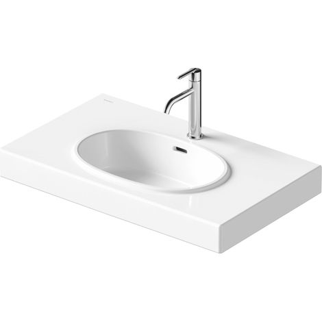 Duravit Balcoon lavabo, 1 trou pour robinet, avec trop-plein,