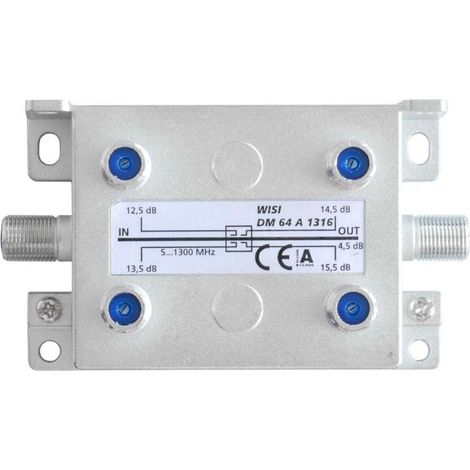 Wisi Abzweiger 4f. 5-1300MHz12,5-15,5dB DM 64 A 1316