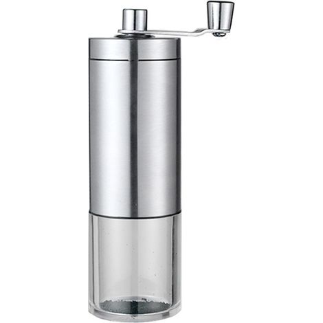 Moulin à café manuel, moulin à grains de café manuel en acier inoxydable, réglages ajustables de l'espresso au café moulu grossièrement, pour la maison et le camping (1/5)