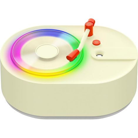 Umidificatore per camera da letto - Umidificatore potente con diffusore di aromaterapia - Funzionamento silenzioso con 2 impostazioni di nebulizzazione, luce d'atmosfera e design elegante per la camer