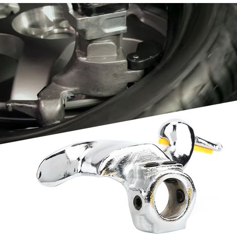 Support de démontage/montage de pneu de voiture en acier inoxydable, tête de canard, avec coussinets de protection, 30 mm / 1,2 po (1/5)